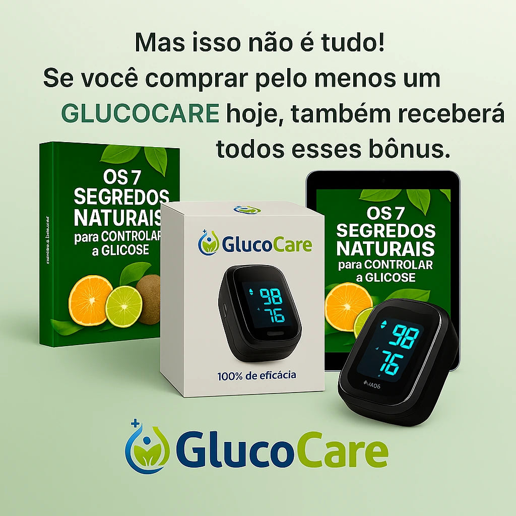 GlucoCare™ 3 em 1 Medidor de Glicose Sem Dor + Colesterol + Pressão Arterial + ENVIO GRATIS