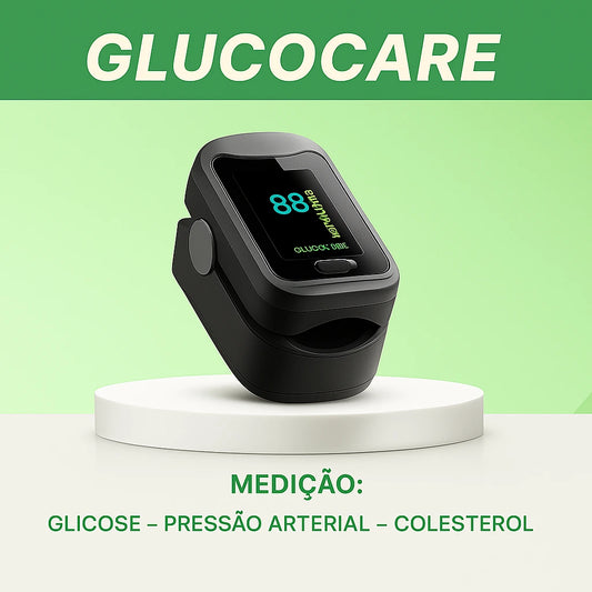 GlucoCare™ 3 em 1 Medidor de Glicose Sem Dor + Colesterol + Pressão Arterial + ENVIO GRATIS